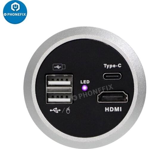 Full HD 4K 1080P 60FPS Industry Video Microscope Camera HDMI-compatible USB Output Magnifier PCB Repair Video Picture Recorder