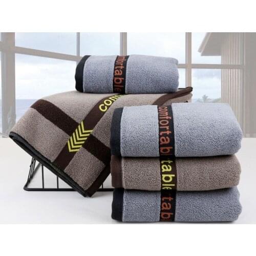 Nordic Simple Horizontal Cotton Towel Gift Household Soft Absorbent Adult Towel Employee Welfare Microfiber Towel 35x75cm