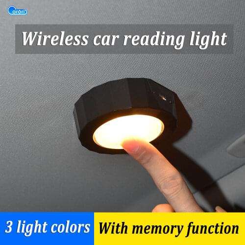 LED Car Interior Reading Light USB Charging Roof Lamp Vehicle Indoor Wireless Ceiling Lamp Decorative Atmosphere Car Accessories
