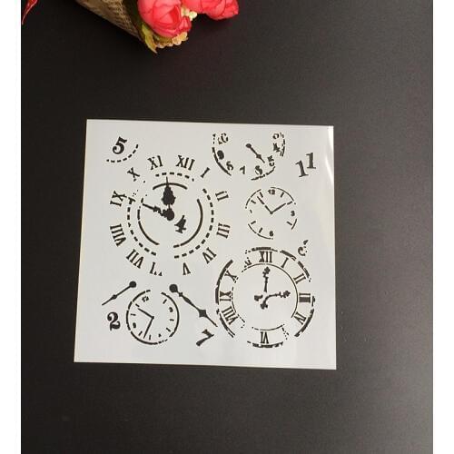 1Pcs 13*13cm Scapbook Stencil Cake Decorating Tool scrapbooking DIY Decorating Stencil Fondant Pattern Printing Spray Template