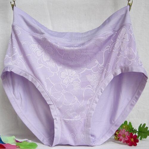 2Pcs/lot New Arrival Lace Flower Sexy Lingerie women underwears high waist plus size 6XL womens panties briefs