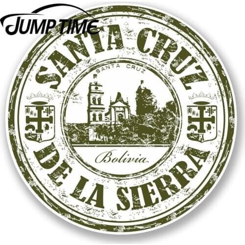 Jump Time Bolivia Santa Cruz Vinyl Sticker Decal Luggage Travel Tag LabelDecal Car Window Bumper Car Accessories