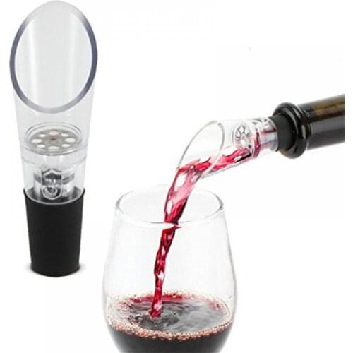 Quick Decanter Red Wine Champagne Bottle Drop Stop Top Stopper Dumping Funnel Aerator Pourer Decanter Enhancing Flavor Tool