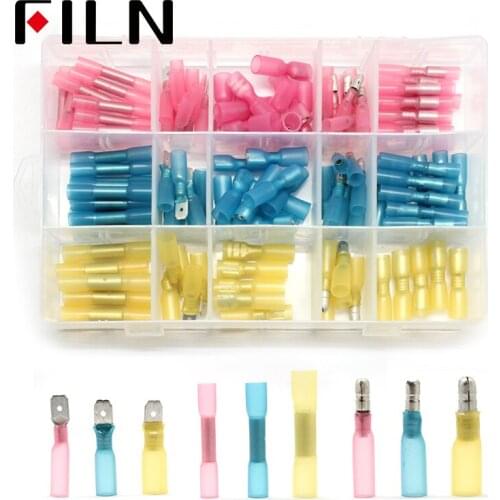 120pcs Electrical Wire Crimp Terminals Assorted Insulated Cable Connectors Kit Set 22-10AWG with Box