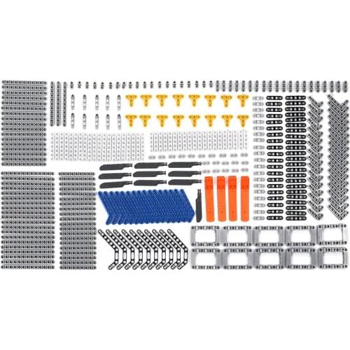 328Pcs DIY Hole Beam Arm Parts Mechanical Technology Spare Parts Small Particles Building Blocks