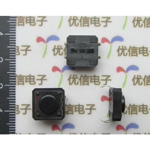 Free shipping 12*12*5mm 4P push button switch / light touch switch microswitch