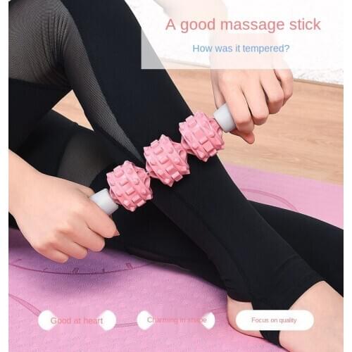 Mace lean leg massage handheld roller muscles relaxation roller yoga fitness fascia body massage stick massager