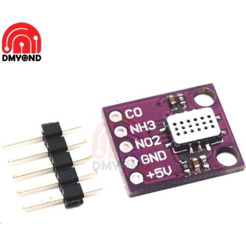 CJMCU- MICS-6814 Air Quality CO VOC NH3 Nitrogen Oxide Gas Sensor Board Module 1000ppm 5V for Detectable Gases Test Tool DIY KIt