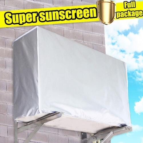 Outdoor Air Conditioner Cover Waterproof Anti-Dust Sunscreen Air-Conditioner Cover Protectors can CSV