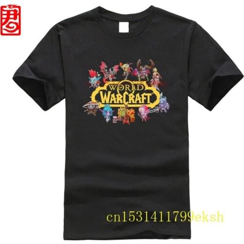 World of Warcraft Characters Logo T-Shirt 2020 Fashion New Metal Band T-shirt Style Natural Cotton O-neck Tee shirt winner tee