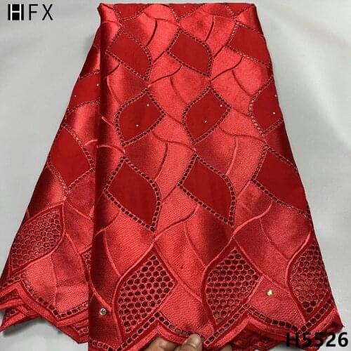 HFX New Arrival Swiss Voile High Quality African Lace 2021 100% Cotton Super Swiss Voile In Switzerland For Party Dress X5526