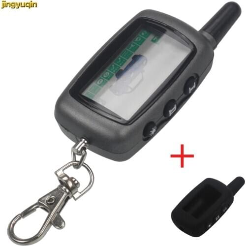 Jingyuqin for Vehicle Security Two Way Car Alarm StarLine A9 Key Chain Alarm System For Cars A9 LCD Remote Controller Keychain