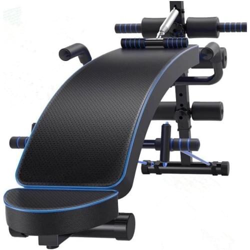 K-star Multifunction Sit-up Bench With Headrest Pulling Rope Exerciser Trainer Steel Frame Ab Abdominal Fitness Indoor Equipment