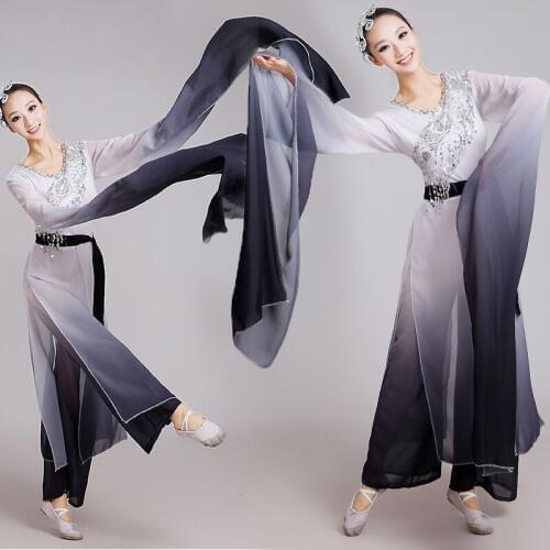 Chinese Classical Dance Clothes Hanfu Ancient Costume Fairy Set Long Sleeves Costumes Water Sleeves Myth Festival Clothes