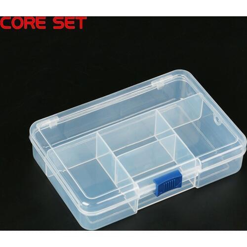 Electronic Tool Box Plastic Container Box For Tools Case SMD SMT Screw Sewing PP Transparent Pink Blue Component Storage Box