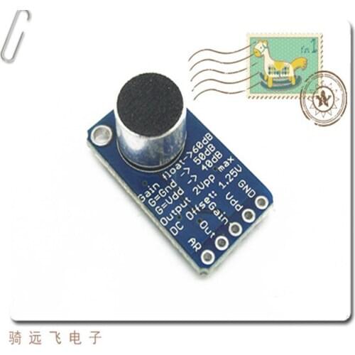 MAX9814 high-performance microphone AGC amplifier module CMA-4544PF-W