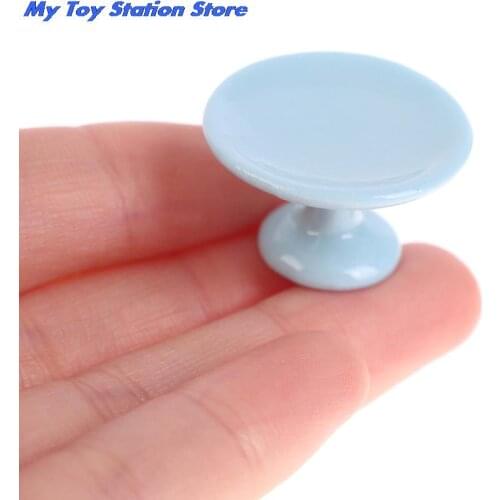New 1PC 1:12 Miniature Food DIY Craft for Dollhouse Mini Ceramics Dessert Pan Cake Stand Fruit Tray Doll Kitchen Toys