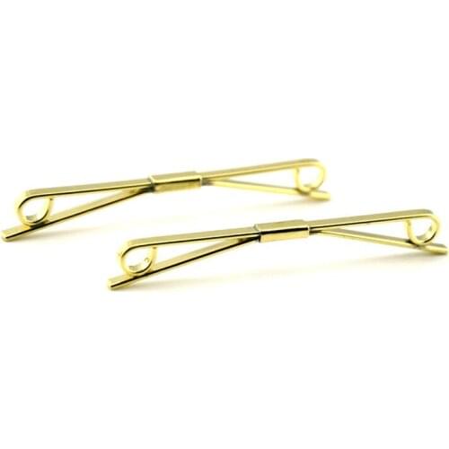 Mens Rose Gold Tie Collar Bar Pin Stand-Up Collar Clip Collar Pin Buckle