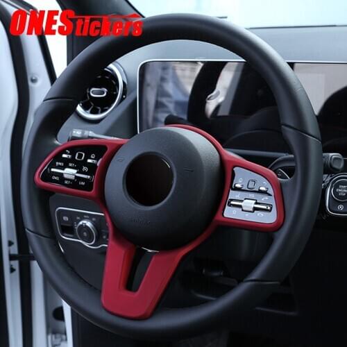 NEW For Mercedes Benz W177 V177 W247 W205 W213 G463 C118 W118 W167 X253 C257 X167 X247 H247 Car Steering Wheel Frame Trim Cover