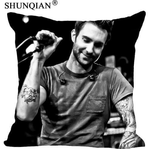 New Home pillow Cover 18x18 Inch Adam Levine Pillowcase Zippered Two Sides Print Cuatom pillow cases Housse de Coussin