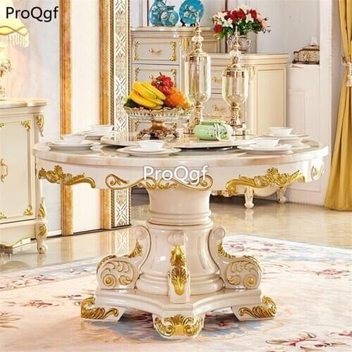 Prodgf 1 Set 150cm diameter Marble Dining Table