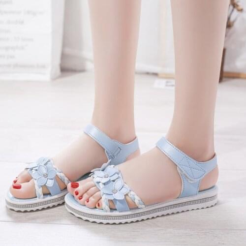 2021 Summer Sandals Cute Flower Sandals Shoes Woman Girls Flat Beach Sandals Shoes Sandalias Ladies Sandalia Feminina