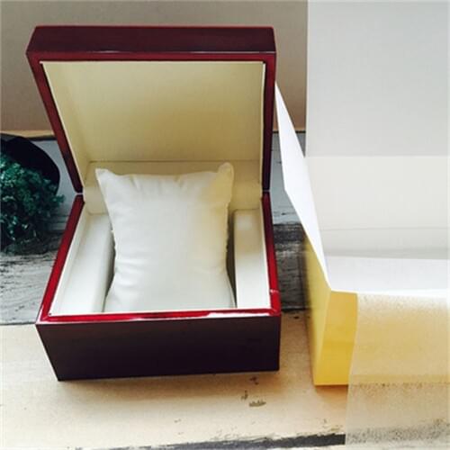 High-end glossy watch box wooden bracelet pillow box watch box mens large birthday gift watch box black шкатулка для украшений