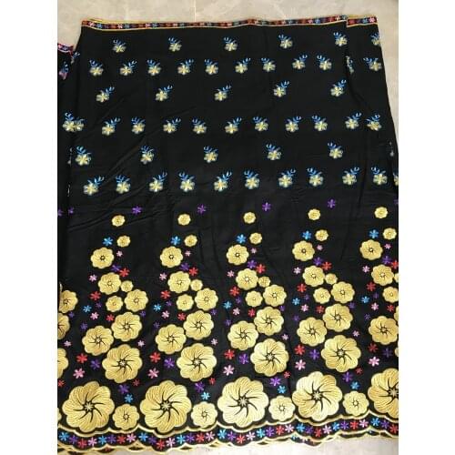 Swiss voile lace in switzerland high quality 2018 cotton lace dubai fabric embroidery lace fabric 5+2yard/set