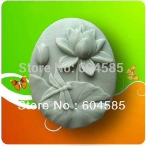 Lotus dragonfly 50074 Craft Art Silicone Soap mold Craft Molds DIY Handmade soap molds