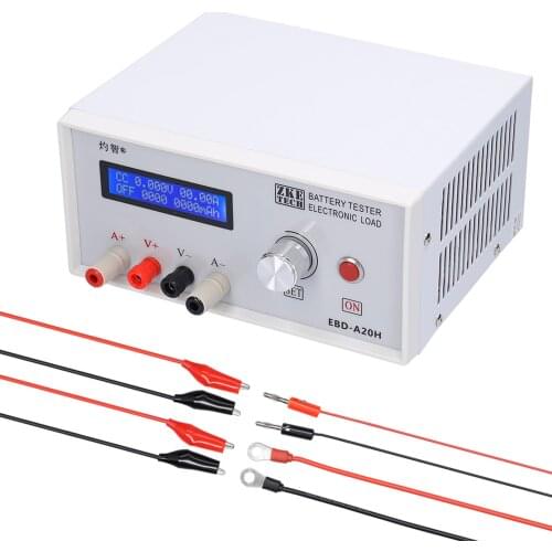 EBC-A20H Battery Tester 30V 20A 200W Multifunction Direct Current Electronic Load Discharger Support PC Online Software Control