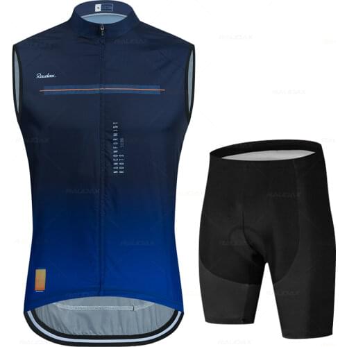 Cycling Clothing Raudax Summer Quick-drying and Breathable Sleeveless Bike Bicycle Undershirt Jersey Windproof Cycling Vest Set