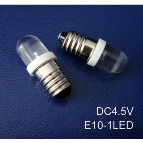 High quality DC4.5V E10 Warning light,4.5V E10 Bulb,E10 5V,E10 Indicator light,E10 4.5V light,E10 4.5V,free shipping 1000pcs/lot