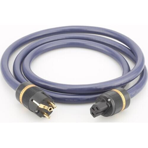 Audiocrast P101 Schuko Mains Power Cable With Viborg Pure Copper EU Power Plug HIFI Power leads CD AMP 10AWG