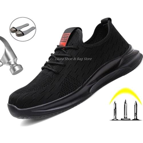 High Quality Safety Shoes Mens Work Boots Puncture Proof Safety Boots Mens Work Shoes With Steel Toe Cap Construction Shoes