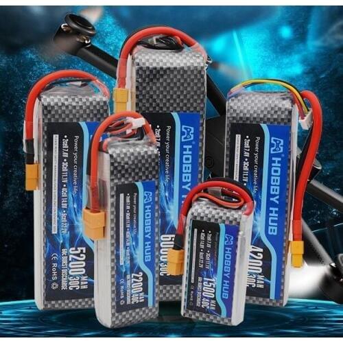 11.1V 1500mAh 2800mAh 3000mAh 5200mAh Lipo Battery For RC remote control aircraft toys helicopters Airplanes cars Boat 3s Lipo