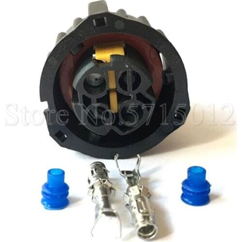 2 Hole 1-1813099-3 AMP Automotive Waterproof Connector Wire Electrical Round Plug For Car Truck