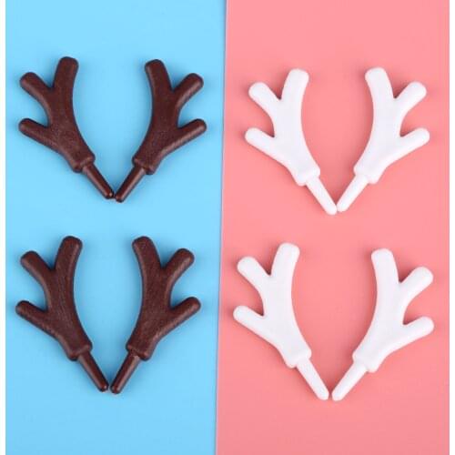 20pcs Plastic Branch Antlers Snowmans Hands Antler Branches Christmas Holiday Festival Party Home Decor Cute Little Antlers
