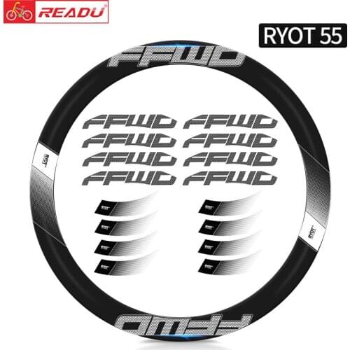 2022 FFWD RYOT 55 Wheel Sticker Road Bike Rim Stickers Bicycle Rim Wheels Stickers for Two Wheel Stickers Bike Accessories