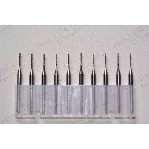 3.175mm(1/8'')*0.9mm,10pcs,Freeshipping PCB Corn Milling Cutter,Solid carbide CNC Drill Bit,wood tool,plastic,MDF
