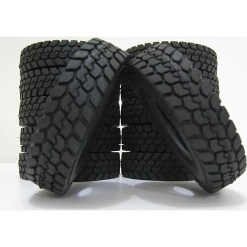 4Pcs Rubber Tires for 1:14 Tractor Truck Trailer Climbing Cars Tyre for HSP Tamiya Car Toys Accessories