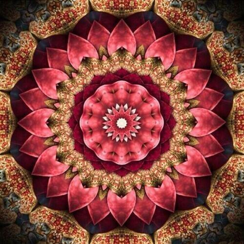 5D Diy Diamond Painting Mandala Flower Cross Stitch Round Diamond Mosaic Craft Diamond Embroidery Needlework Home Paintings