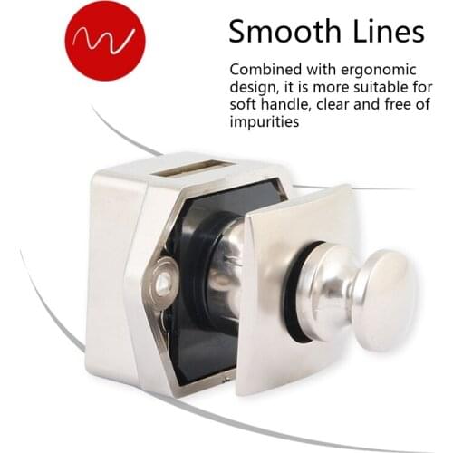 Diameter 20mm Camper Car Push Lock RV Caravan Boat Drawer Latch Button Locks For Furniture Hardware-/Jones