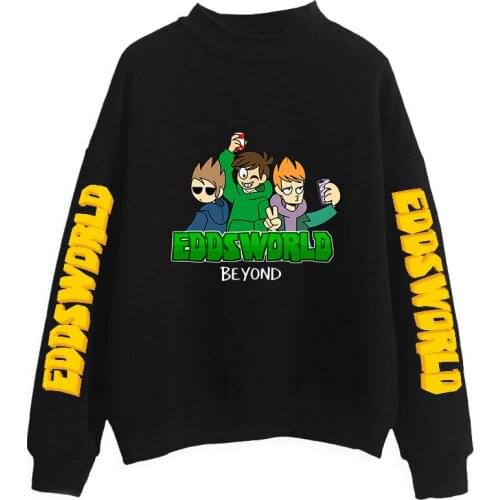 Eddsworld Fashion Turtleneck Sweatshirts Women Men Long Sleeve Sweatshirts Hot Sale Casual Pullover Clothes