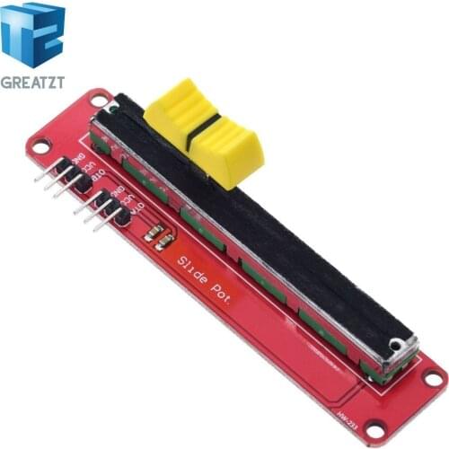 GREATZT 1PCS Slide Potentiometer 10K Linear Module Dual Output for Arduino AVR Electronic Block