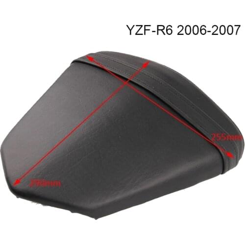 Motorcycle Leather Rear Seat Cushion Rear Passenger Seat for Yamaha YZF-R6 YZF R6 2006 2007
