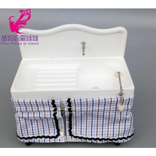 Mini washstand basin for doll house diy use accessories Scene Decoration for 1/12 1/8 bjd doll barbie blyth doll furnitrue