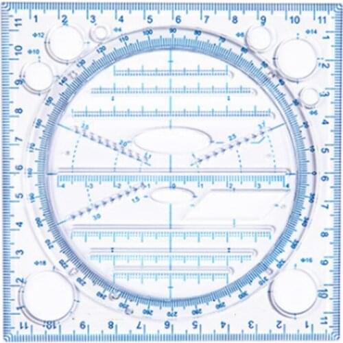 Multifunctional Drawing Ruler Multipurpose Draw Round Curve Horizontal Parallel Line Vertical Parallel Line Rulers