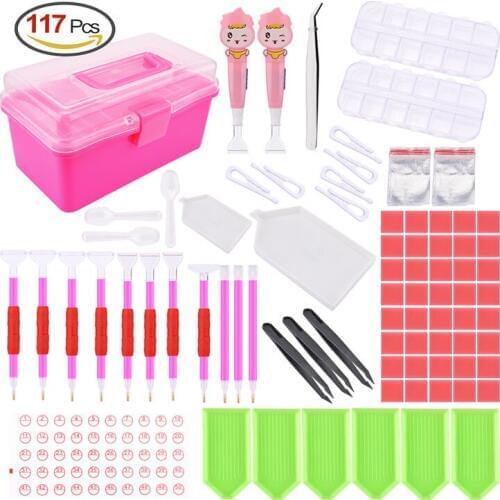 Bull Point Drill Artifact Picture Point Diamond Painting Pen Led Pen Diamond Embroidery Storage Box
