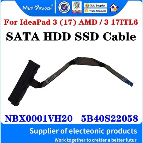 NBX0001VH20 5B40S22058 For Lenovo IdeaPad 3 (17) AMD 3-17ITL6 82H9 Laptop SATA Hard Drive Adapter wire HDD Connector Flex Cable