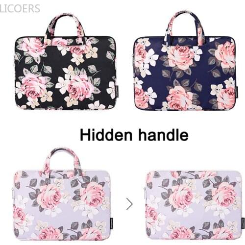 Laptop Carrying Bags for Apple Macbook Pro 13 13.3 14 inch Air M1 Floral Lenovo Dell Asus Waterproof Computer Sleeve WoMen Case